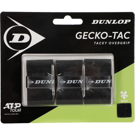 Dunlop- Grip- GECKO-TAC OGRIP BLK 3PCS BLISTER - Unisex Grip - Zwart