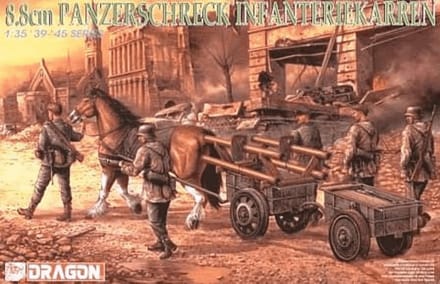 Dragon Modelbouwpakket Militaire voertuigen - 6104 8.8cm Panzerschreck Infanteriekarren Plastic - 1:35 - Modelbouw