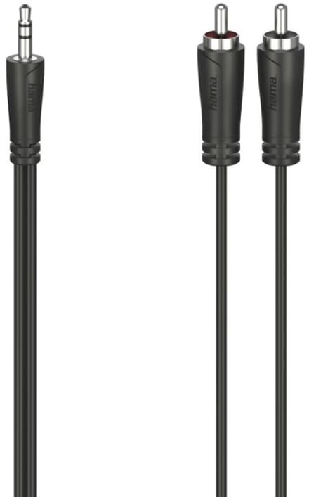 Hama Audiokabel 3,5-mm-jack-stekker - 2 Cinch-stekker Stereo 3,0 M