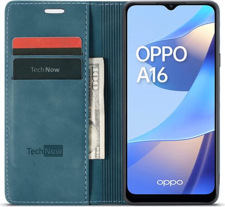 Hoesje geschikt voor Oppo A16 / A16s / A54s - Book Case Slimline Blauw