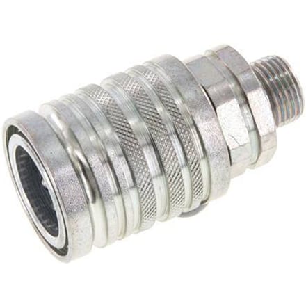 Stalen DN 12.5 Hydraulische Koppeling Snelkoppeling 10 mm S Knelring ISO 7241-1 A/8434-1 D 20.5mm