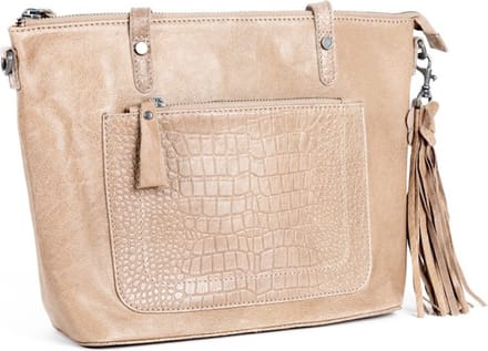 Bag2Bag Leren Schoudertas Evora Grey / Taupe