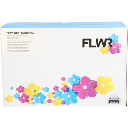 FLWR - Drumcartridge / DR-3100/DR-3200/ Zwart - Geschikt voor Brother