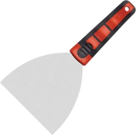 HOMEIJ plaatmes | 100 mm breed | RVS inox | soft grip