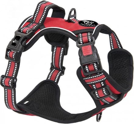 Frenkiez Reflective No Pull Comfort Harness, Red, XL