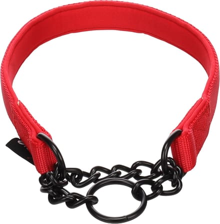 Flamingo - Hond Anti-trek halsband Trero Rood M 38-50cm 20mm