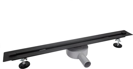 LINEA UNO - Bruva 70x7cm - Mat zwart - Douchegoot - - 991223