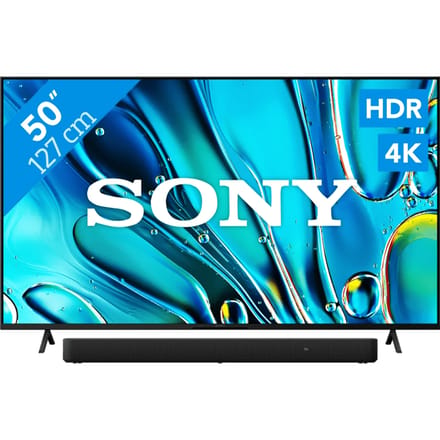 Sony Bravia 3 50" 4K Led (2025) + Sony HT-S2000 Zwart