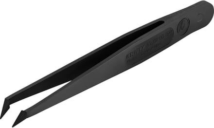 Knipex 92 09 03 ESD Pincet ESD 1 stuks Spits, gebogen 45°, fijn 110 mm