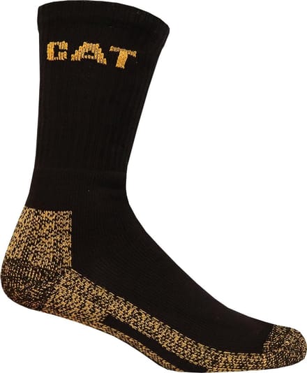 Caterpillar Unisex Essential Werksokken (5 paar) Zwart maat 43-46