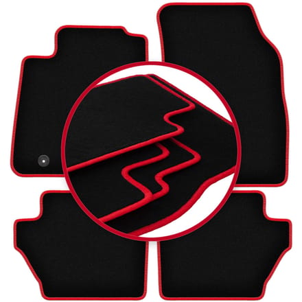 CARLUX-RED automatten voor: Ford Fiesta MK7 hatchback (2008-2011)