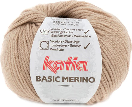 Katia Basic Merino - 79 hazelnootbruin - Wol/Acryl Garen