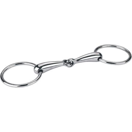Kerbl Hoofdstel Bit Watertrens enkelgebroken hol - Rvs - 10,5cm