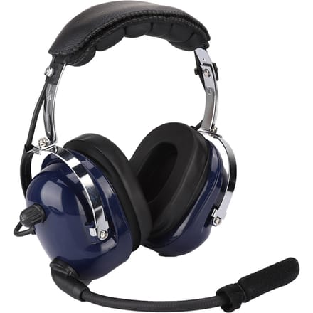 Algemene Luchtvaart Headset, Dubbele Stekker Pilotenkoptelefoon, 3.5mm Geluidsreductie Headset voor Piloten wit