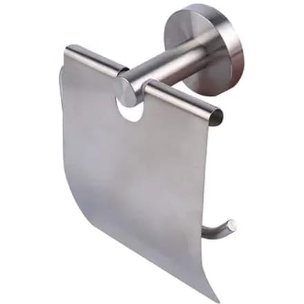 Aquavive Toiletrolhouder - Rvs - Met Klep - Rvs Geborsteld