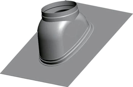 Wolf Dakplaat DN160 hellend dak 25-45Gr groot formaat 500x500mm, roodbruin, 2651549