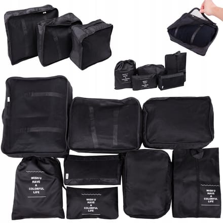 BK MAX Serie - Reisorganizer - 8 Stuks - Waterdicht - Nylon