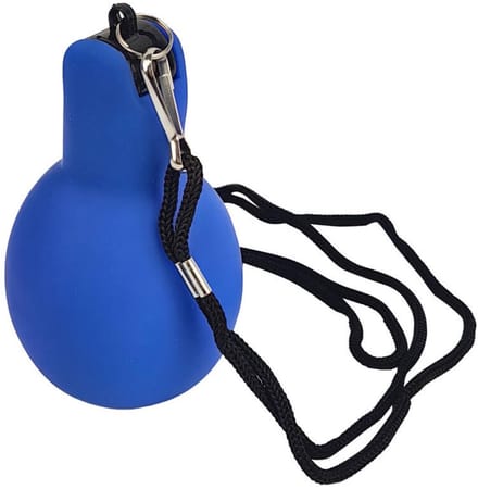 Benson Knijpfluit / Handfluit met Koord – Blauw – Compact kunststof fluitje