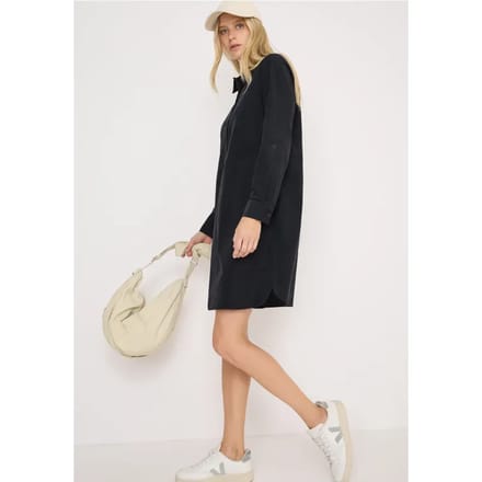 Corduroy jurk in effen kleur