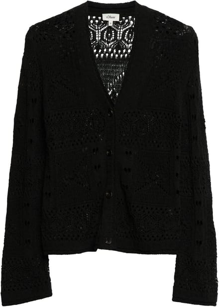 V-hals Cardigan met knoopsluiting voor dames s.Oliver