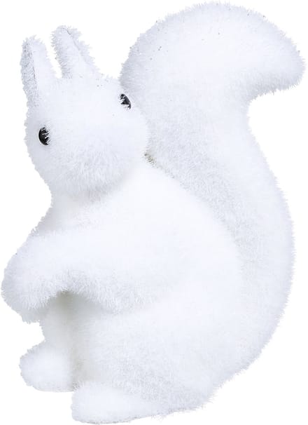 JJA - Witte eekhoorn decoratie 12 cm