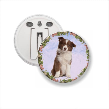 Button Met Clip - Hond