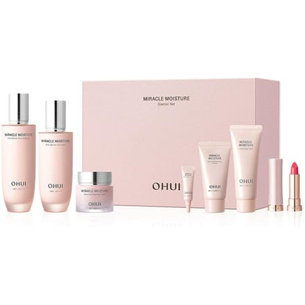 OHUI Miracle Moisture Pink Barrier 3-Staps Speciale Huidverzorgingsset white