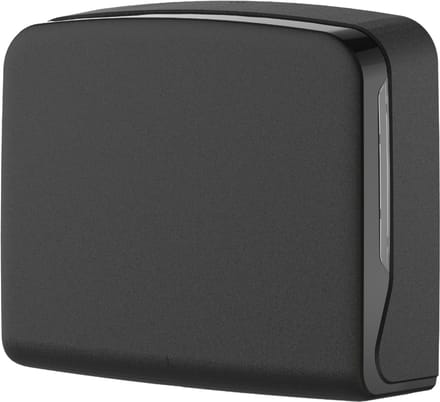 ZZ-vouw multifold Handdoekdispenser Mini Zwart – Universele C-vouw en V-vouw Houder (Compact)
