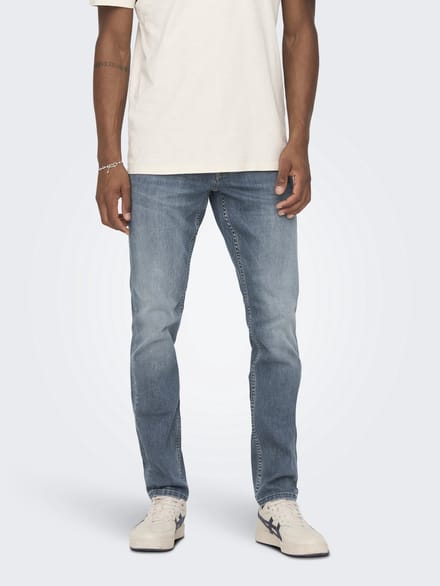 ONLY&SONS - ONSLOOM SLIM BLUE GREY 4064 TAI DNM NOOS - Heren - Jeans