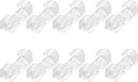 20 Stuks Kabel Clips | Kabel Houder | Zelfklevend | Kabelbinder | Transparant |