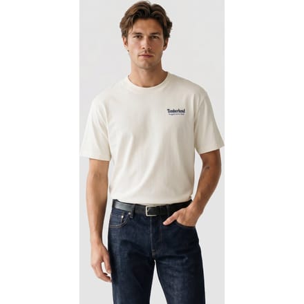 Timberland Rugged Active Gear Back Graphic Tee Vintage White Taglia: XL | Magliette basic Outlet | Uomo | Bianco