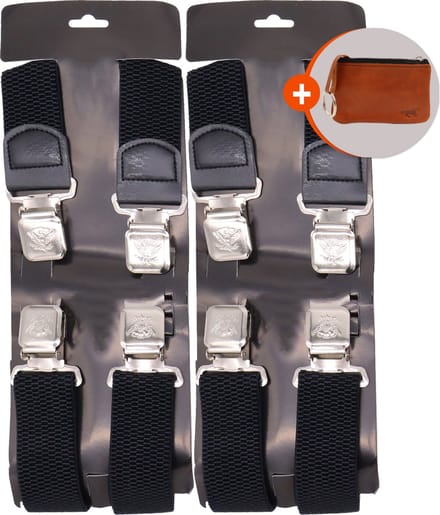 Safekeepers Bretels Heren Volwassenen - Brede Clip - 2 Stuks