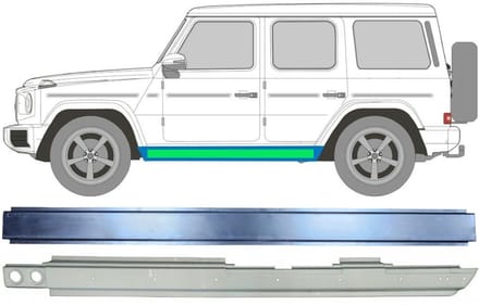 Frontruderamme voor Mercedes G-Class W460 W461 W463 1979-2017 / Links / Set