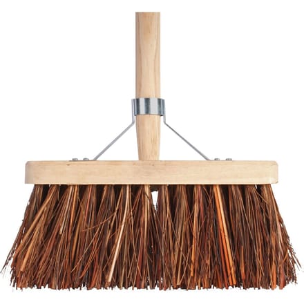 Talen Tools - Bezem - 28 cm - Natuurvezel haren - Steel 140 cm