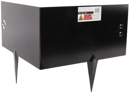 Talen Tools - Hoekborderrand - Gecoat - Zwart - Koppelbaar - 30 x 30 x 16 cm