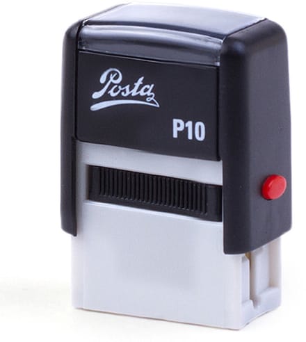 Posta P10 | zelfinktende stempel | 26x10mm