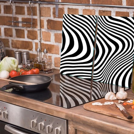 TMK ArtDeko - Snijplank - Glas - 2x 30x52 cm - Kleurrijk Ontwerp