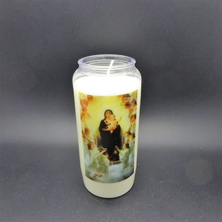 Noveenkaars Heilige Vrouw 015 - 6 dagen brander (5 stuks)