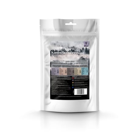 200g George & Bobs konijnenoren met vacht hondensnacks