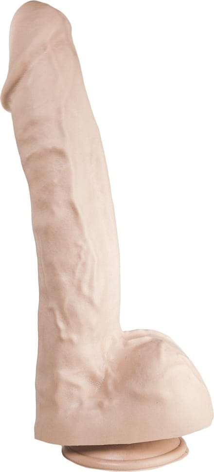 515 line Dildo 34.3 cm met zuignap – beige