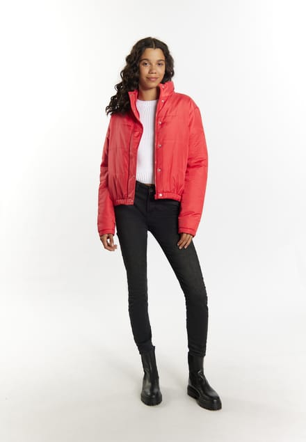 Mymo Licht gewatteerd blousonjack Dames rood