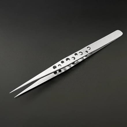 Pinces pour extensions de cils Maquillage Acier inoxydable Cils 3D Clip précis Pinces Extensions de cils black