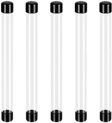 Dailygoods- Plastic Buizen 5 Stuks - Doorzichtige Stijve Buizen - 12