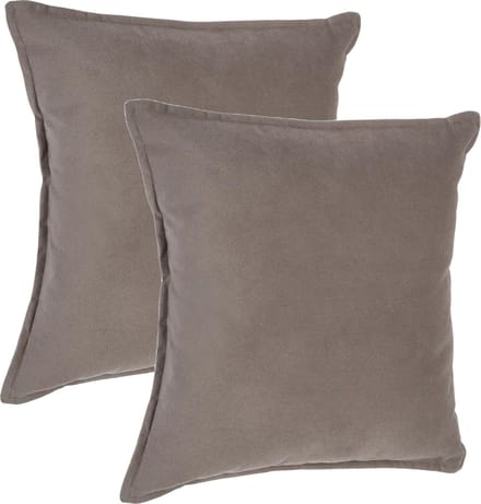 Atmosphera Bank/sierkussens Sophia - 2x stuks - 45 x 45 cm - polyester met rits