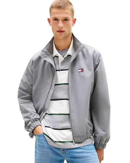 regular fit bomberjack met labelstitching