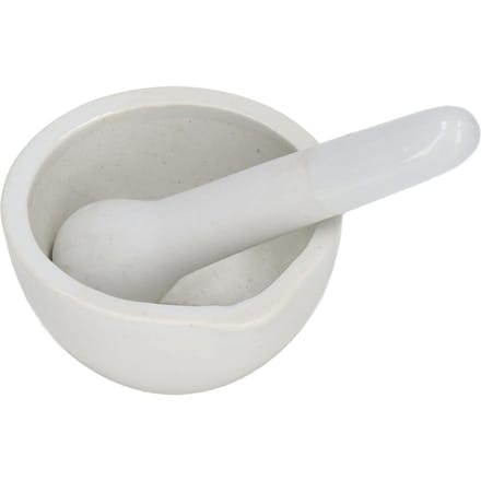 10 Sets 60mL Mortier en Stamper Kit Kleine Keramische Maalkommen Laboratoriumbenodigdheden gray