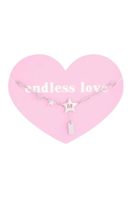Armbandje Endless zilverkleurig MOM