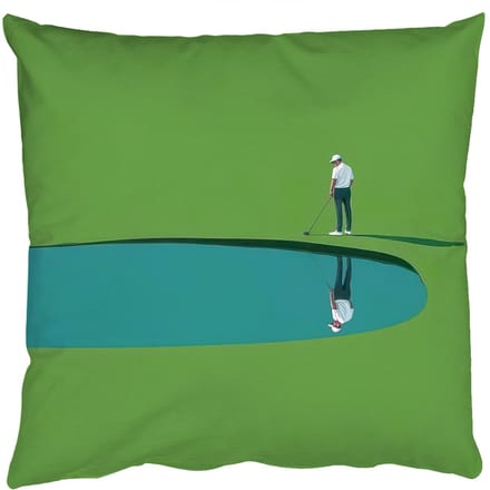 Sierkussens - Kussentjes Woonkamer - 45x45 cm - Persoon - Golf - Water - Blauw