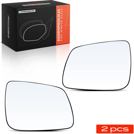 Frankberg 2x Spiegelglas Buitenspiegel Voor voor Mitsubishi