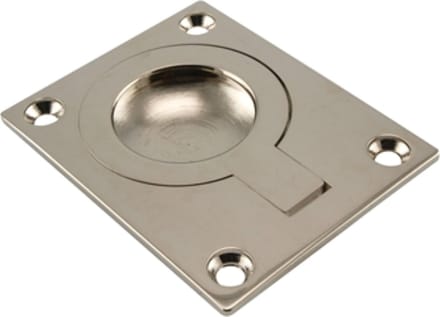 Intersteel luikring 61 x 49 mm - Hoogglans vernikkeld